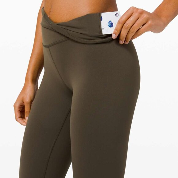 NWT Lululemon Wunder Train High-Rise Tight 25" - Dark Olive - Picture 5 of 5